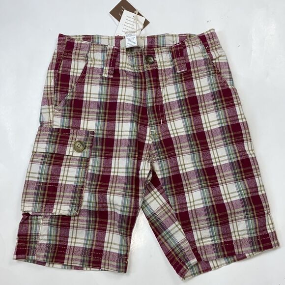 Tea Collection Strips New Boy Shorts Size 5 - Picture 1 of 9